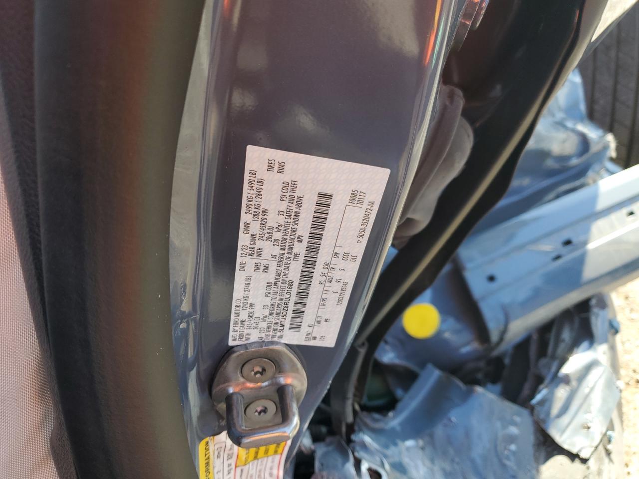 2024 Lincoln Corsair Grand Touring VIN: 5LMTJ5DZ8RUL01680 Lot: 69757985