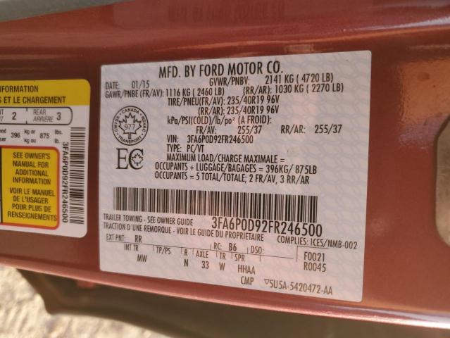 2015 FORD FUSION TITANIUM  