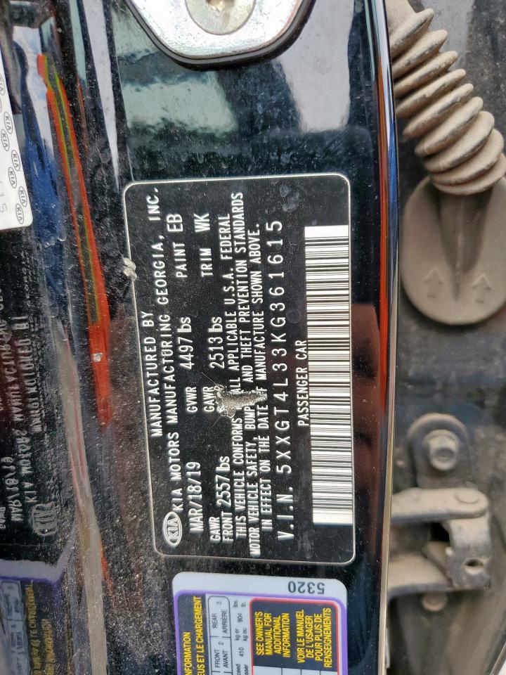 2019 Kia Optima Lx VIN: 5XXGT4L33KG361615 Lot: 70044815