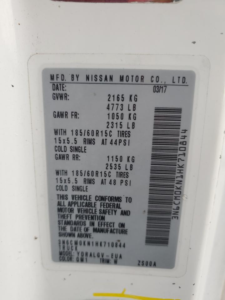 2017 Nissan Nv200 2.5S VIN: 3N6CM0KN1HK710844 Lot: 67251585