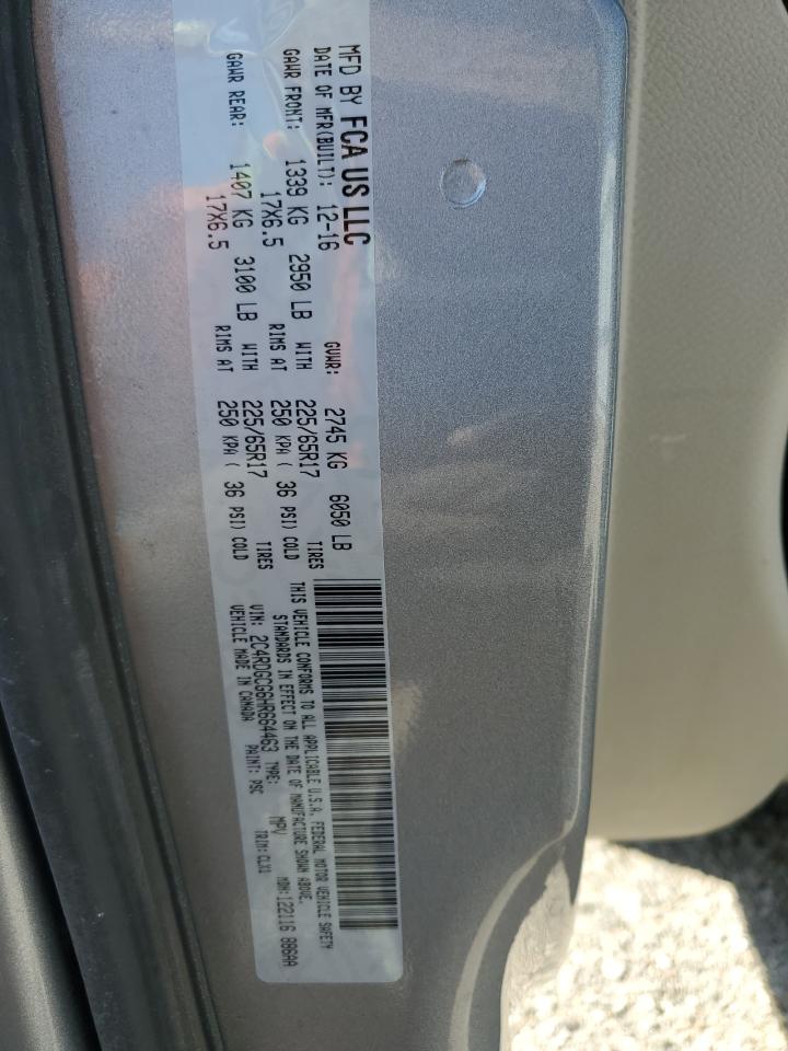 2017 Dodge Grand Caravan Sxt VIN: 2C4RDGCG6HR664463 Lot: 70034775