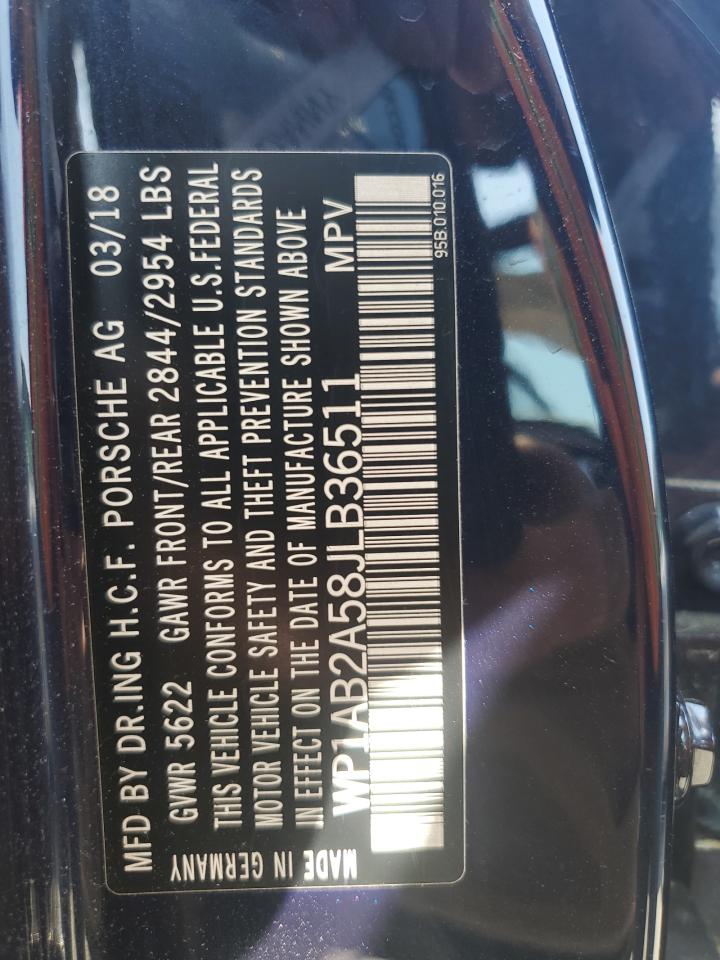 2018 Porsche Macan VIN: WP1AA2A54JLB02715 Lot: 68682085