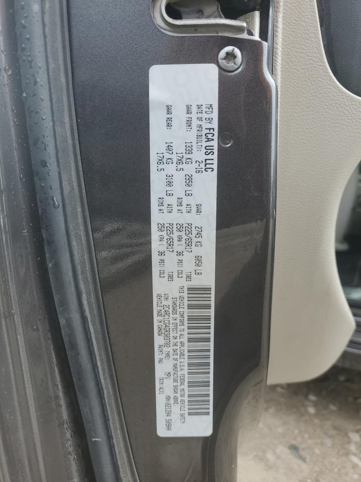 2016 Chrysler Town & Country Touring L VIN: 2C4RC1CG4GR303702 Lot: 68342885