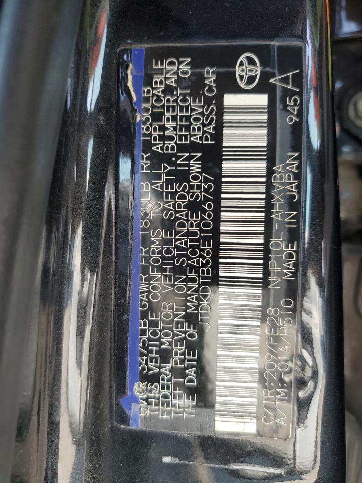 2014 Toyota Prius C VIN: JTDKDTB36E1066737 Lot: 68769705