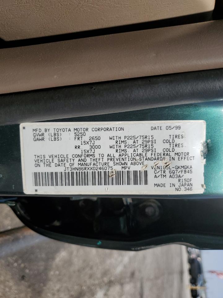 1999 Toyota 4Runner Sr5 VIN: JT3HN86RXX0246075 Lot: 69033265