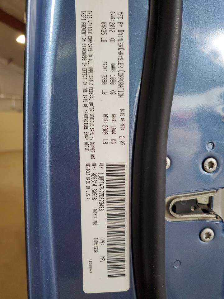 2007 Jeep Compass VIN: 1J8FT47W77D273483 Lot: 70473965