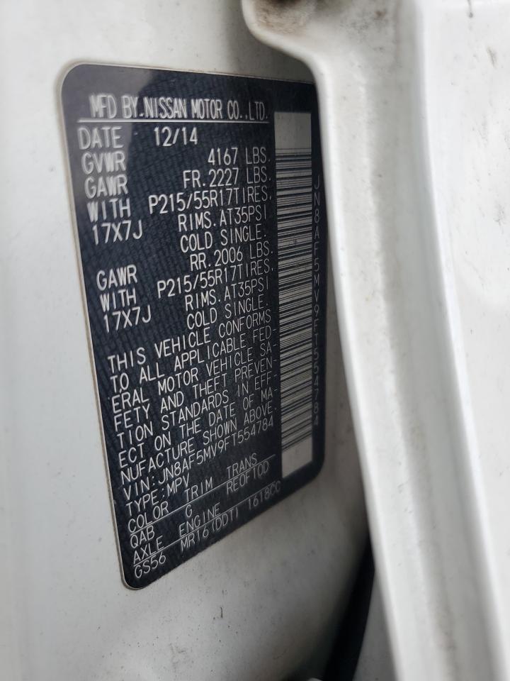 2015 Nissan Juke S VIN: JN8AF5MV9FT554784 Lot: 68297805