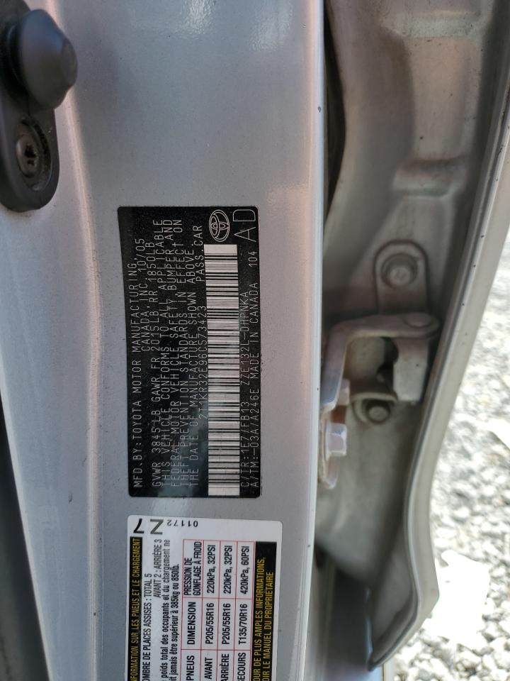 2006 Toyota Corolla Matrix Xr VIN: 2T1KR32E96C573423 Lot: 69304465
