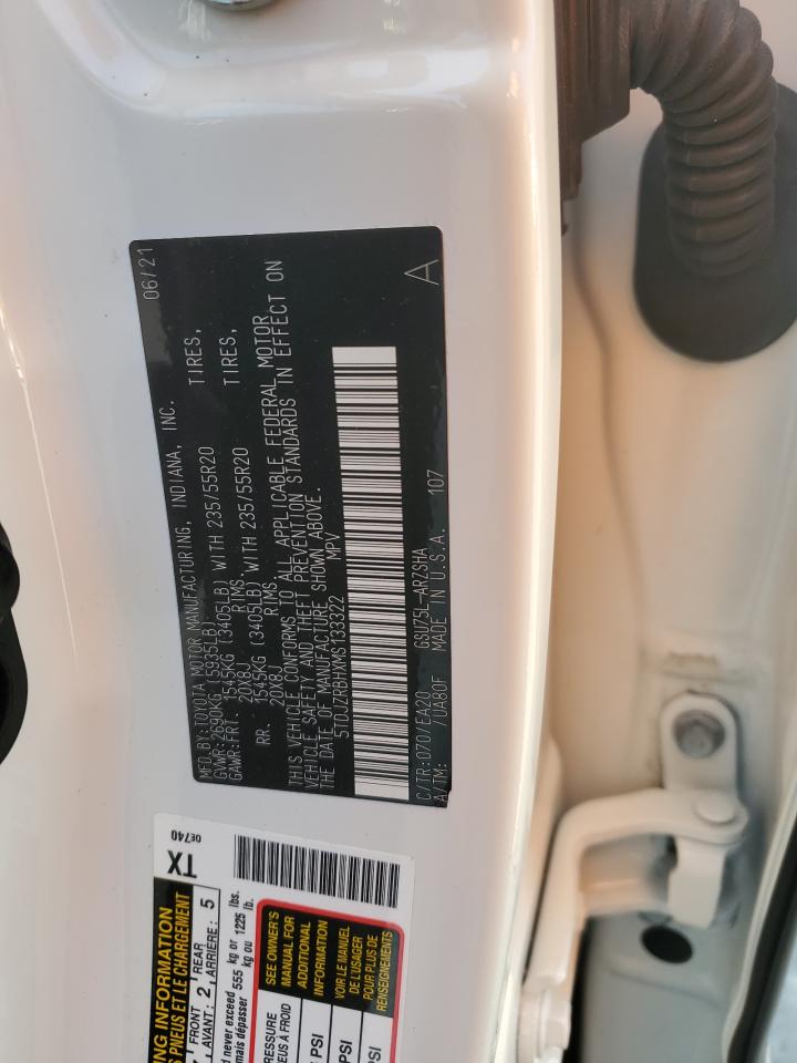 2021 Toyota Highlander Xse VIN: 5TDJZRBHXMS133322 Lot: 69932655