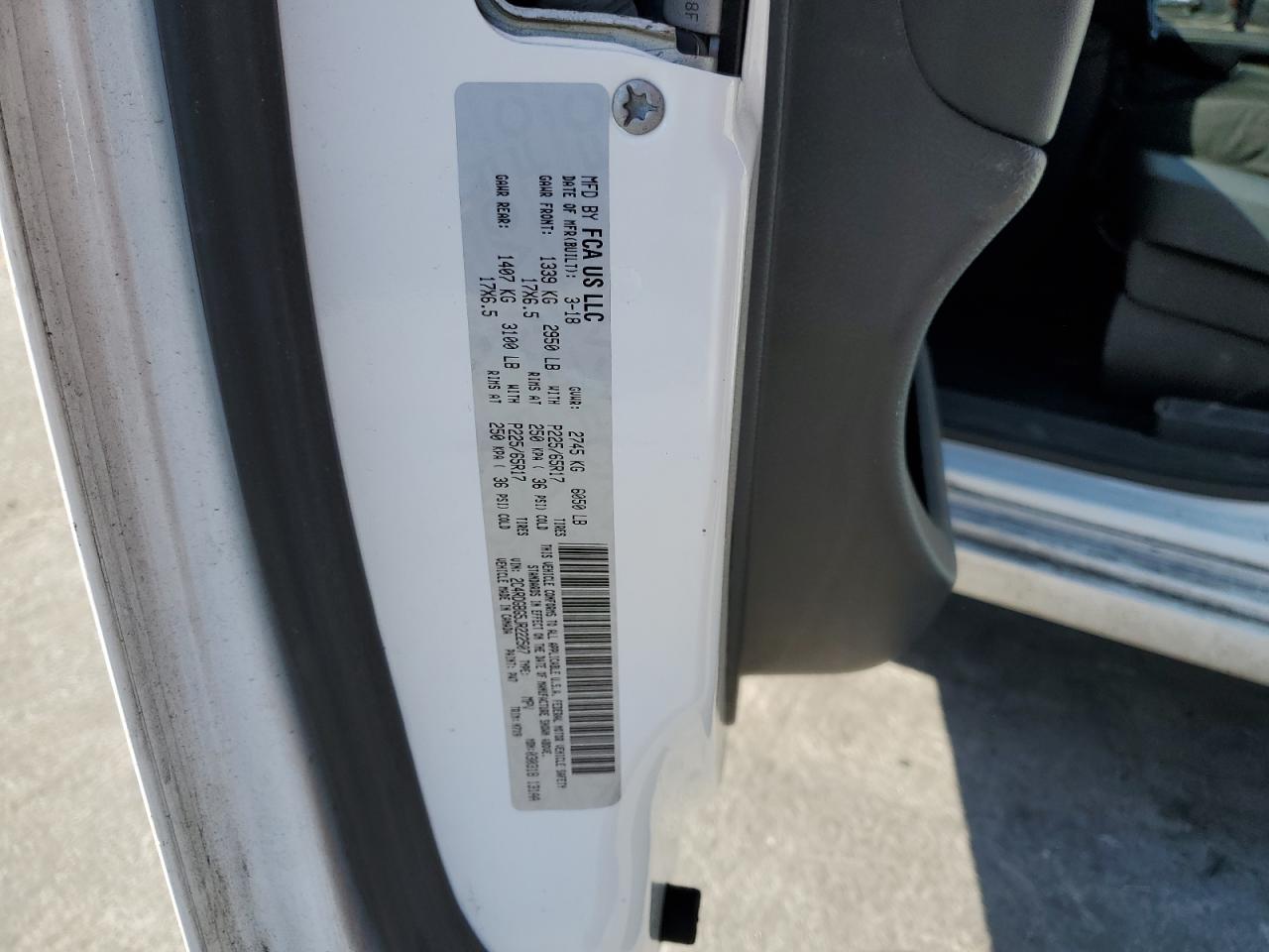 2018 Dodge Grand Caravan Se VIN: 2C4RDGBG5JR222507 Lot: 69872065