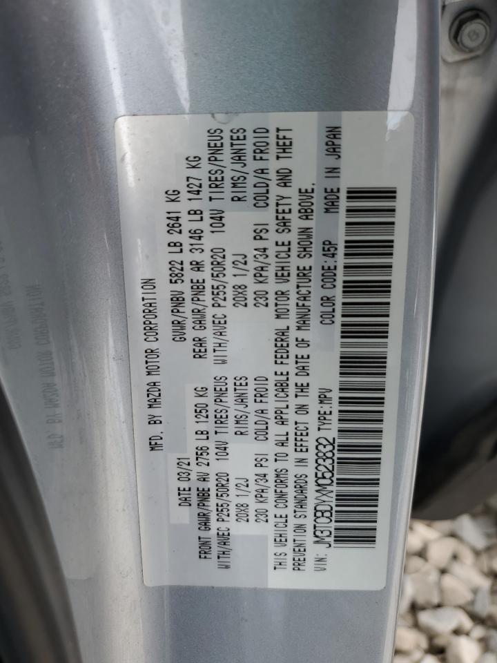 2021 Mazda Cx-9 Grand Touring VIN: JM3TCBDYXM0523832 Lot: 68961495