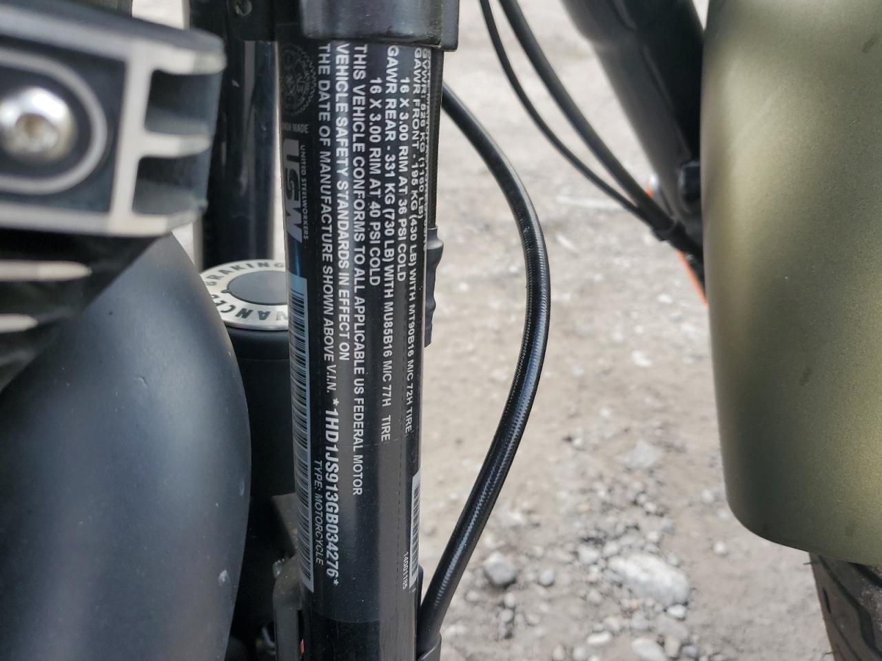 2016 Harley-Davidson Flss VIN: 1HD1JS913GB034276 Lot: 68468855