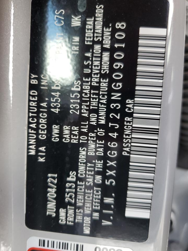 2022 Kia K5 Gt Line VIN: 5XXG64J23NG090108 Lot: 68108085