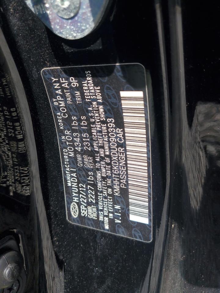 2013 Hyundai Genesis Coupe 2.0T VIN: KMHHT6KDXDU090393 Lot: 68035815