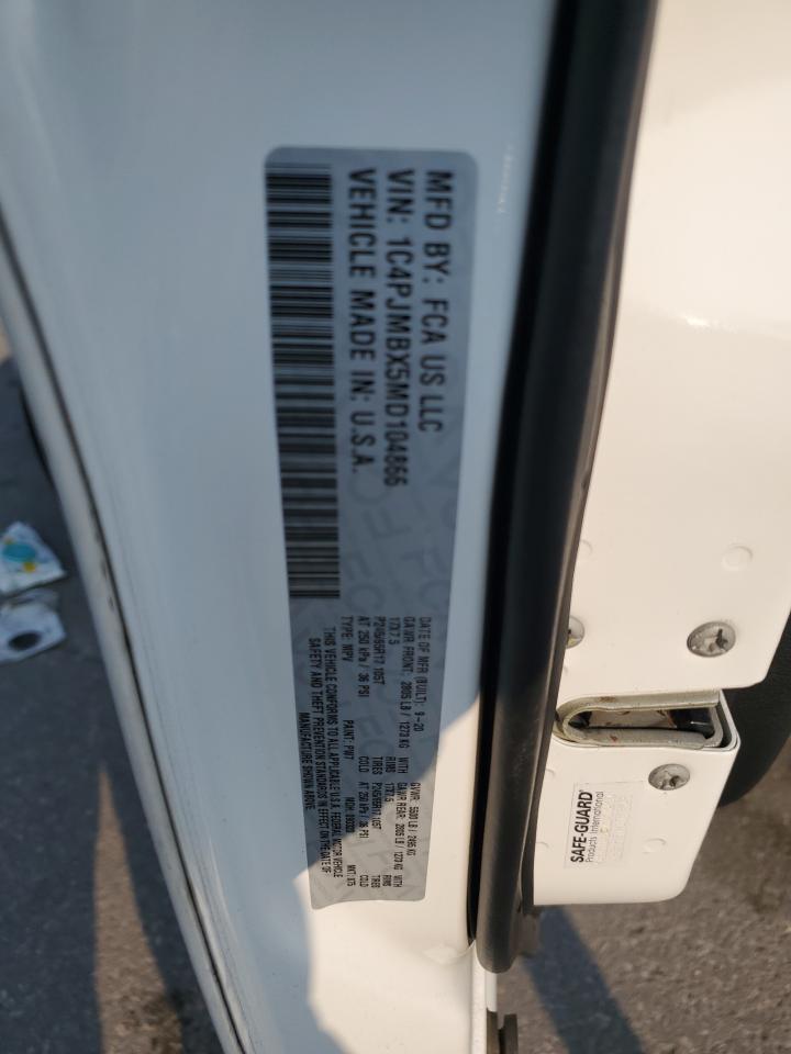 2021 Jeep Cherokee Trailhawk VIN: 1C4PJMBX5MD104866 Lot: 69265915