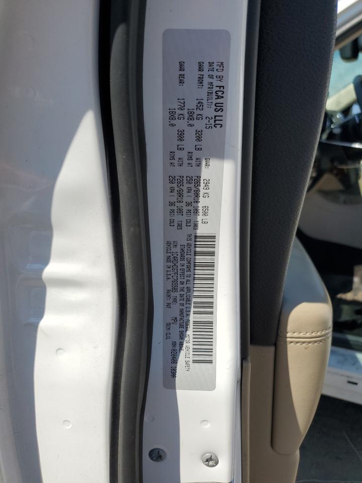 2015 Dodge Durango Limited VIN: 1C4RDHDG7FC765585 Lot: 69899205