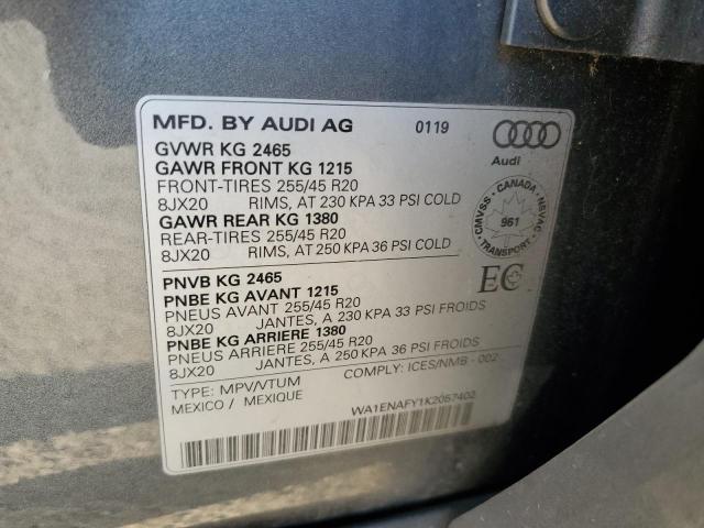2019 AUDI Q5 PROGRESSIV S-LINE  