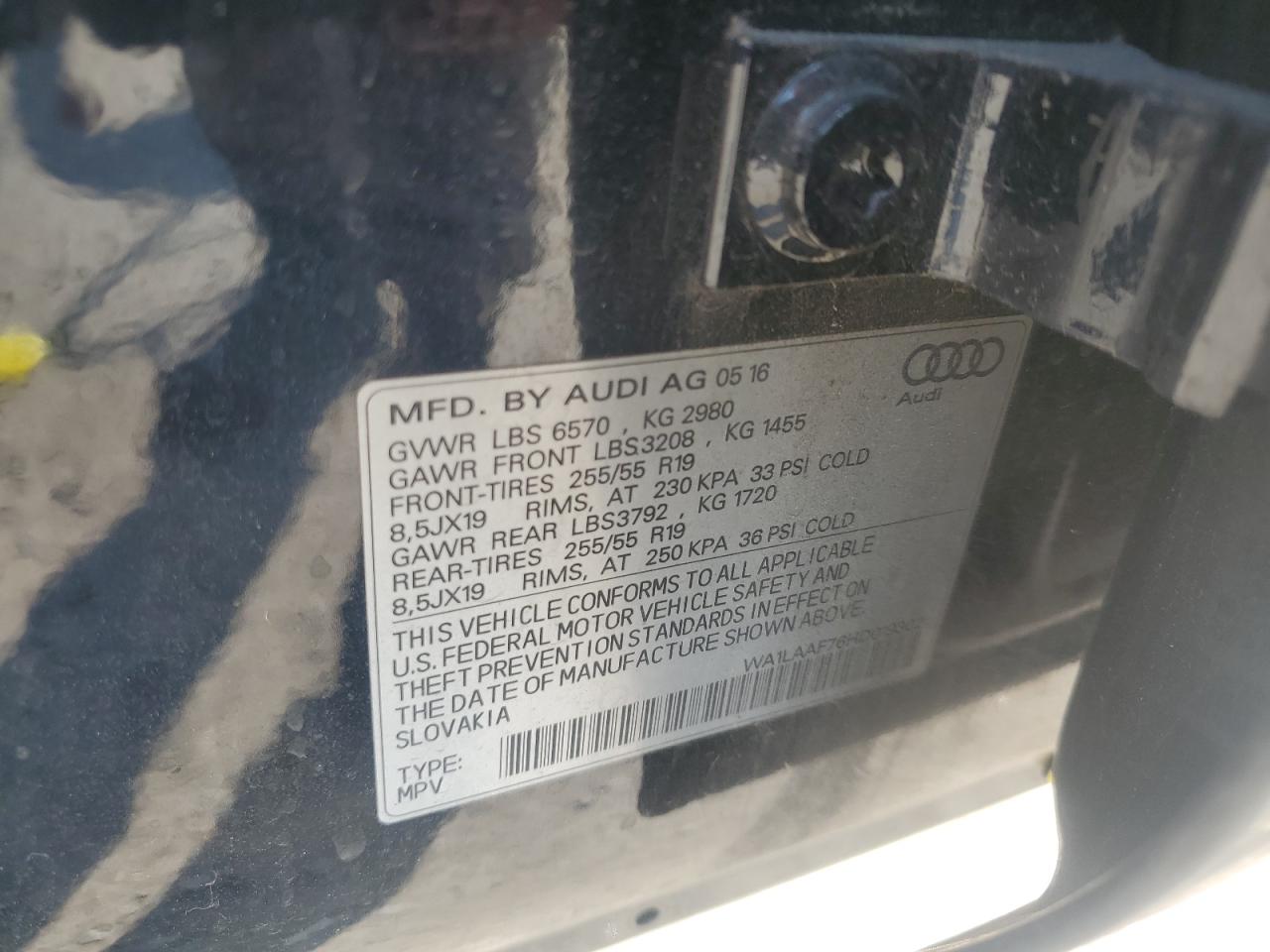 2025 Audi Sq5 Premium Plus VIN: WA125AGU6S2028489 Lot: 66571345