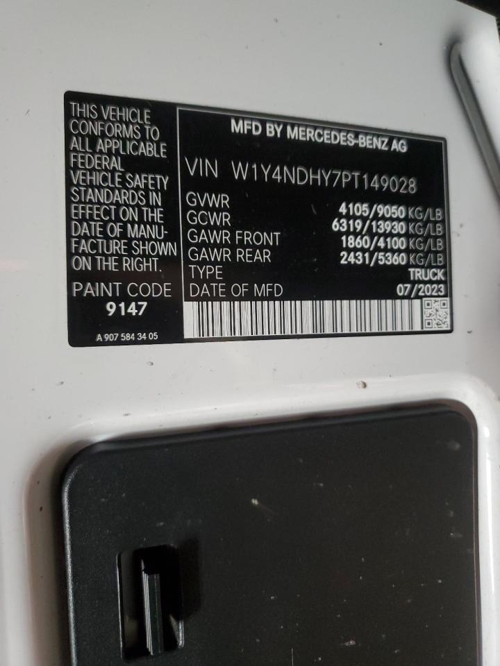 2023 Mercedes-Benz Sprinter 2500 VIN: W1Y4NDHY7PT149028 Lot: 68317795