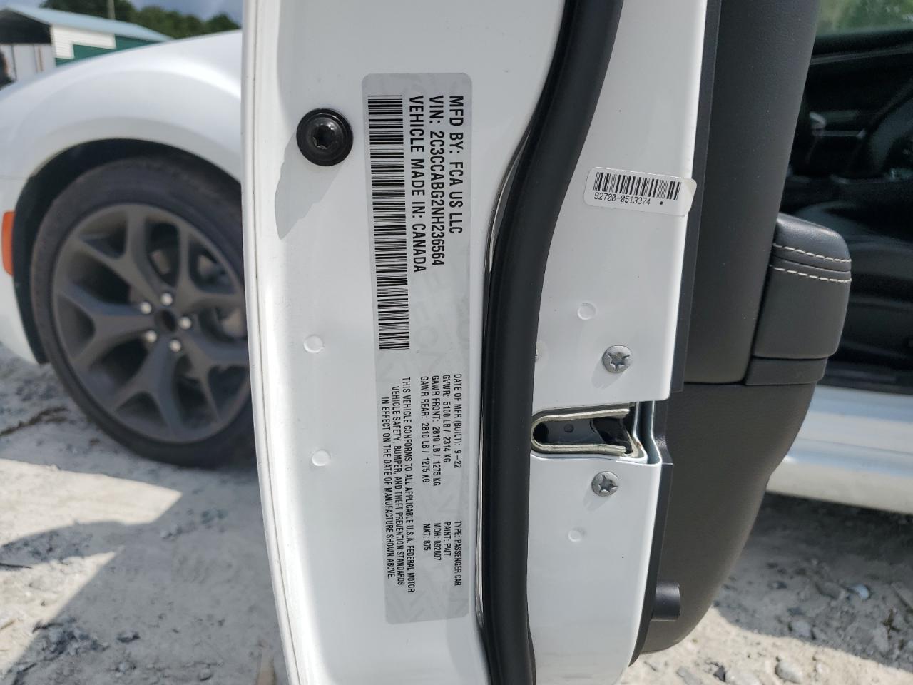 2022 Chrysler 300 S VIN: 2C3CCABG2NH236564 Lot: 69991785