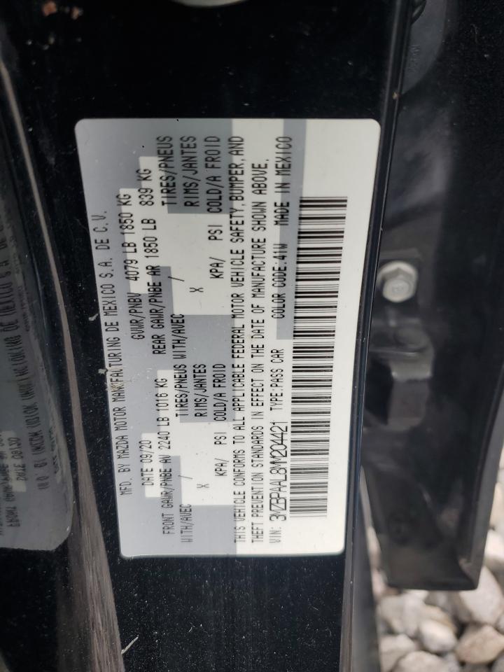 2021 Mazda 3 VIN: 3MZBPAAL8MM204421 Lot: 69556665