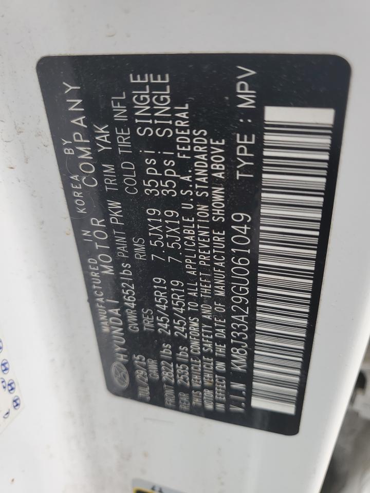 2016 Hyundai Tucson Limited VIN: KM8J33A29GU061049 Lot: 68716215