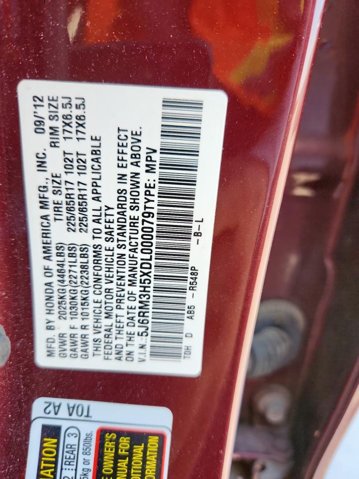 5J6RM3H5XDL000079 2013 Honda Cr-V Ex