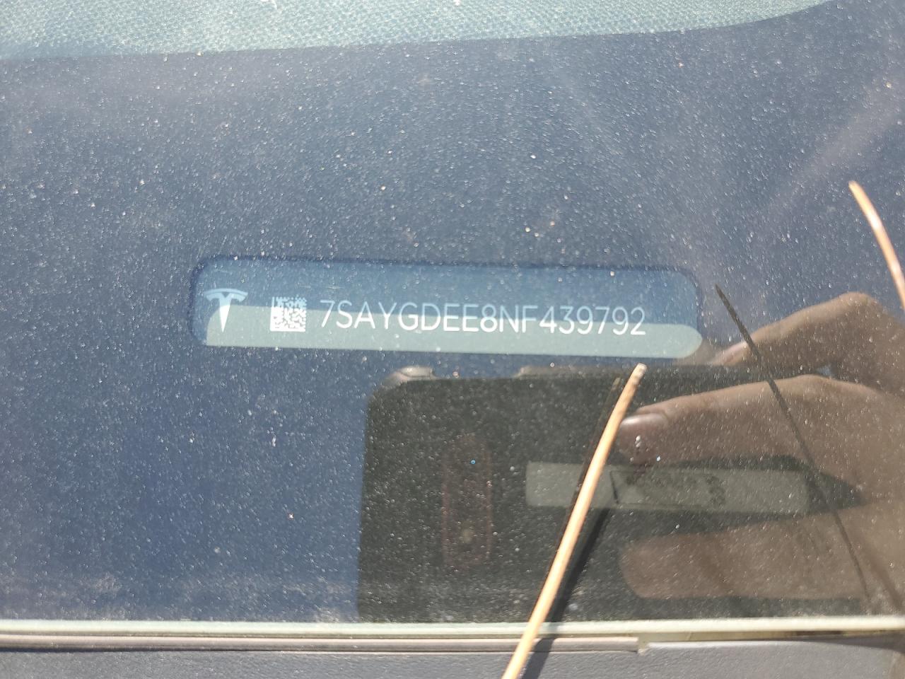 2022 Tesla Model Y VIN: 7SAYGDEE8NF439792 Lot: 69489255