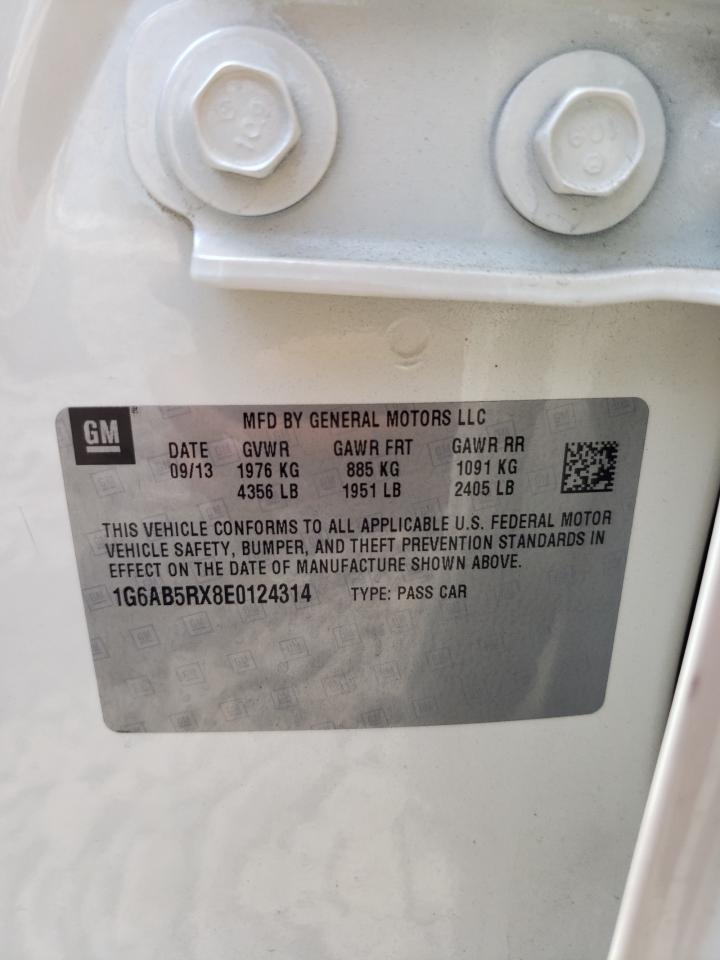 2014 Cadillac Ats Luxury VIN: 1G6AB5RX8E0124314 Lot: 67902065