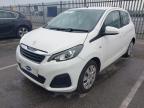 2016 PEUGEOT 108 ACTIVE for sale at Copart CHESTER
