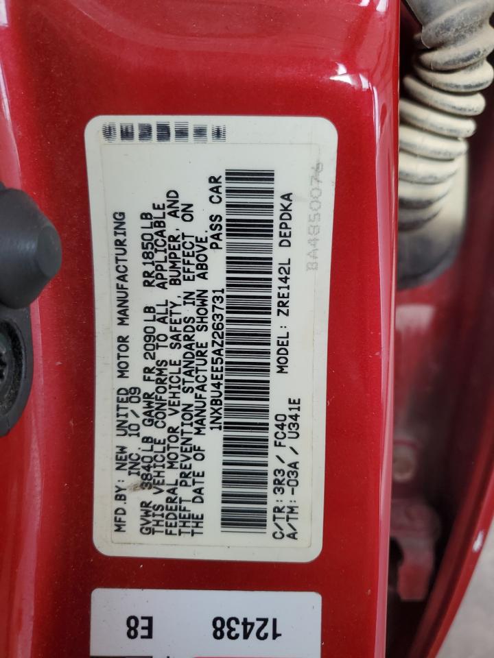 2010 Toyota Corolla Base VIN: 1NXBU4EE5AZ263731 Lot: 68913595