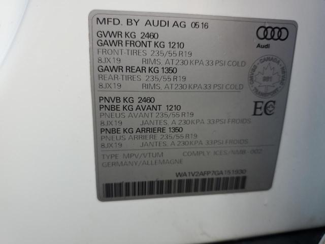 2016 AUDI Q5 TECHNIK  