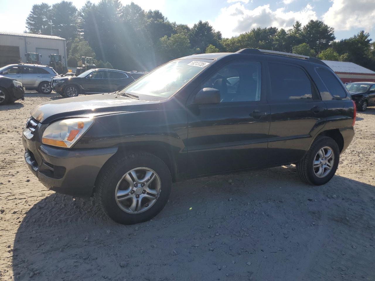 2008 Kia Sportage Ex black null gas KNDJE723887548594 photo #1