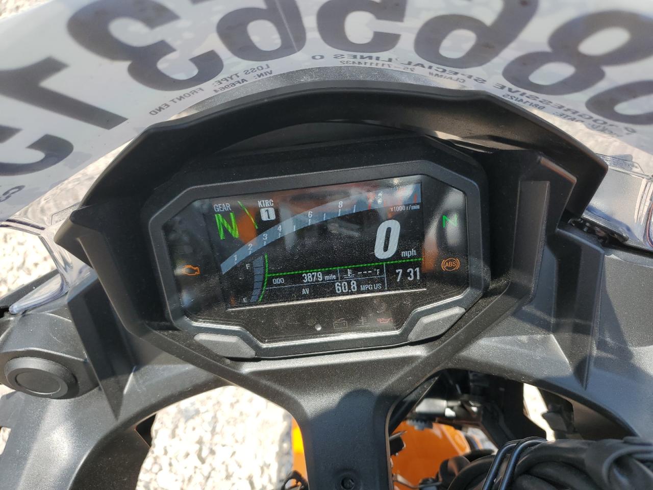 2025 Kawasaki Ex650 P VIN: ML5EXEP18SDAF6964 Lot: 68656315