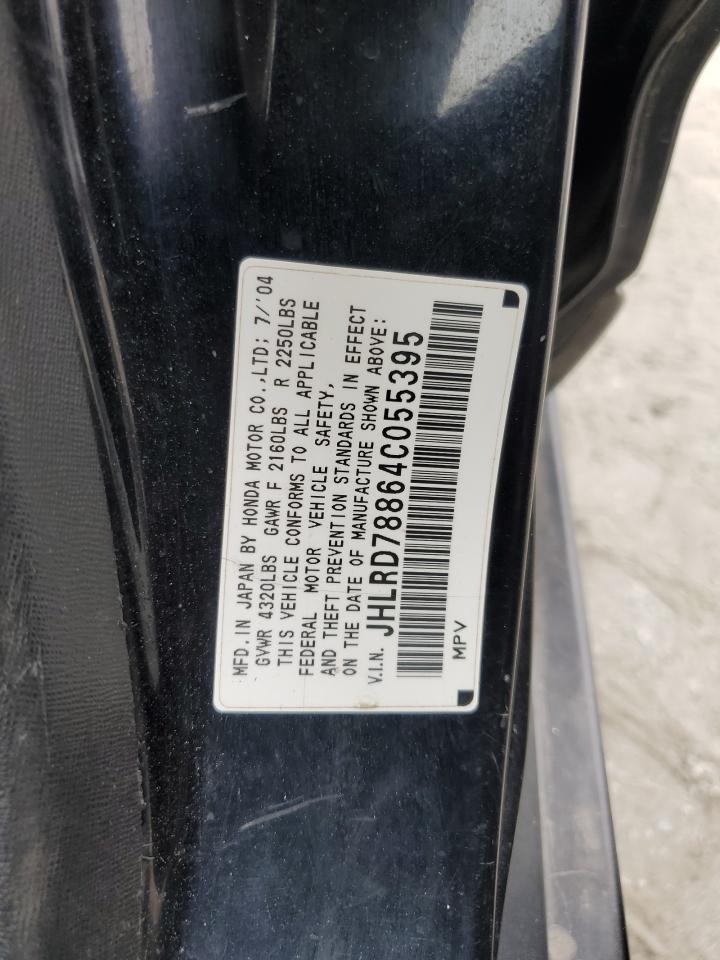 2004 Honda Cr-V Ex VIN: JHLRD78864C055395 Lot: 68931695