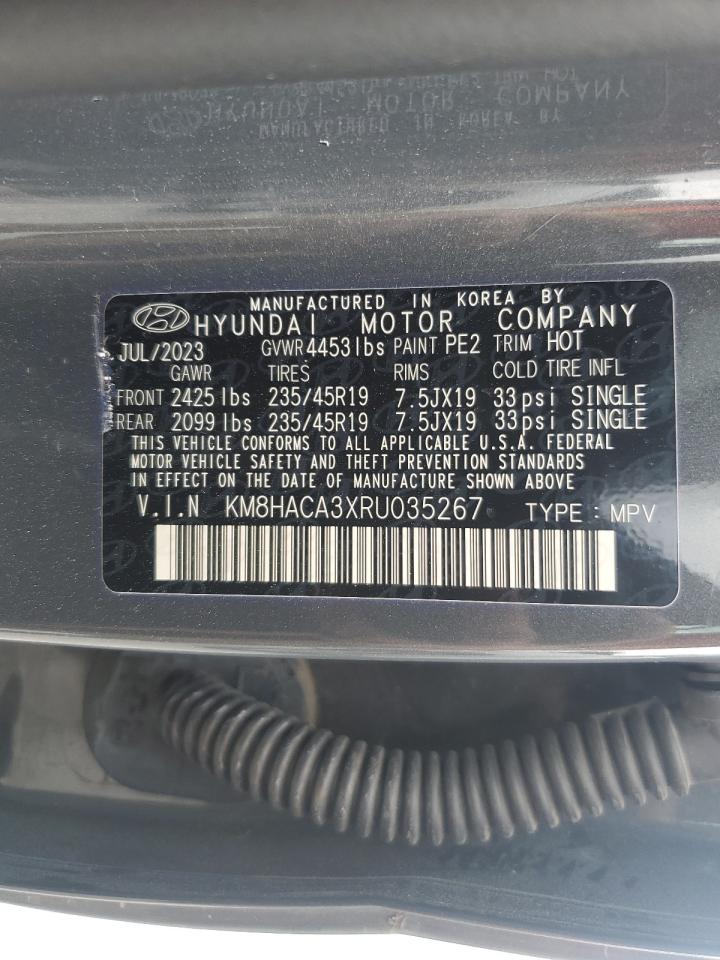 2024 Hyundai Kona N Line VIN: KM8HACA3XRU035267 Lot: 69004005