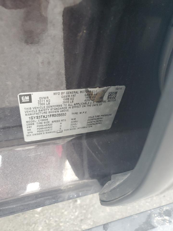 2015 Cadillac Escalade Esv Premium VIN: 1GYS3TKJ1FR505650 Lot: 68464835