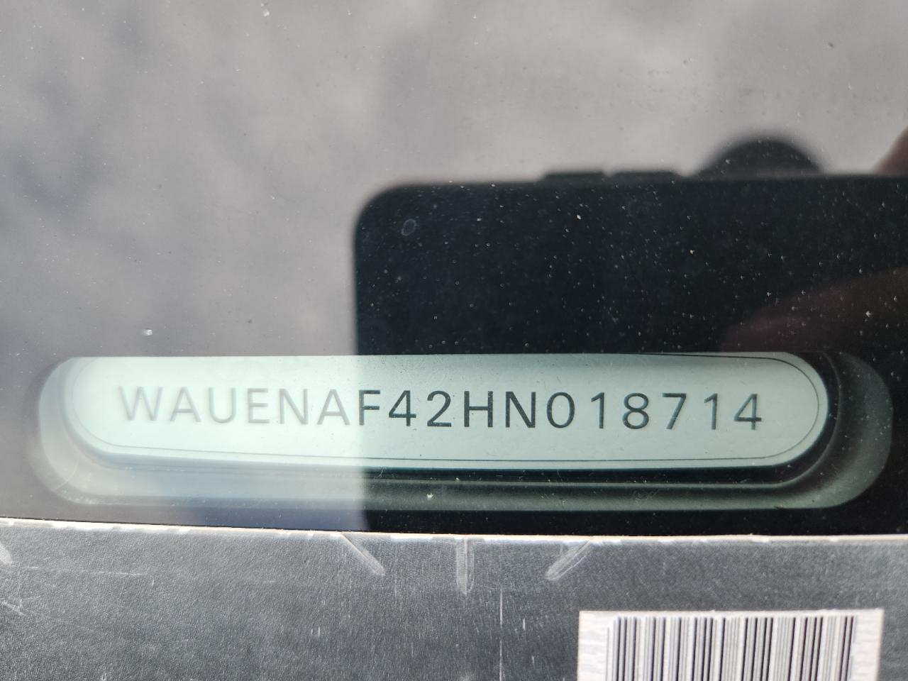 2017 Audi A4 Premium Plus VIN: WAUENAF42HN018714 Lot: 66525605