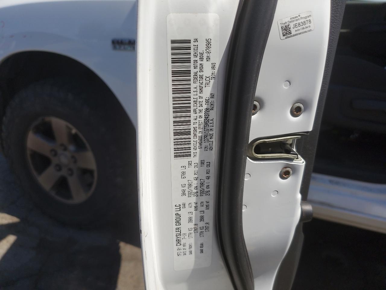 2010 Dodge Ram 1500 VIN: 1D7RV1GT5AS243720 Lot: 68534835