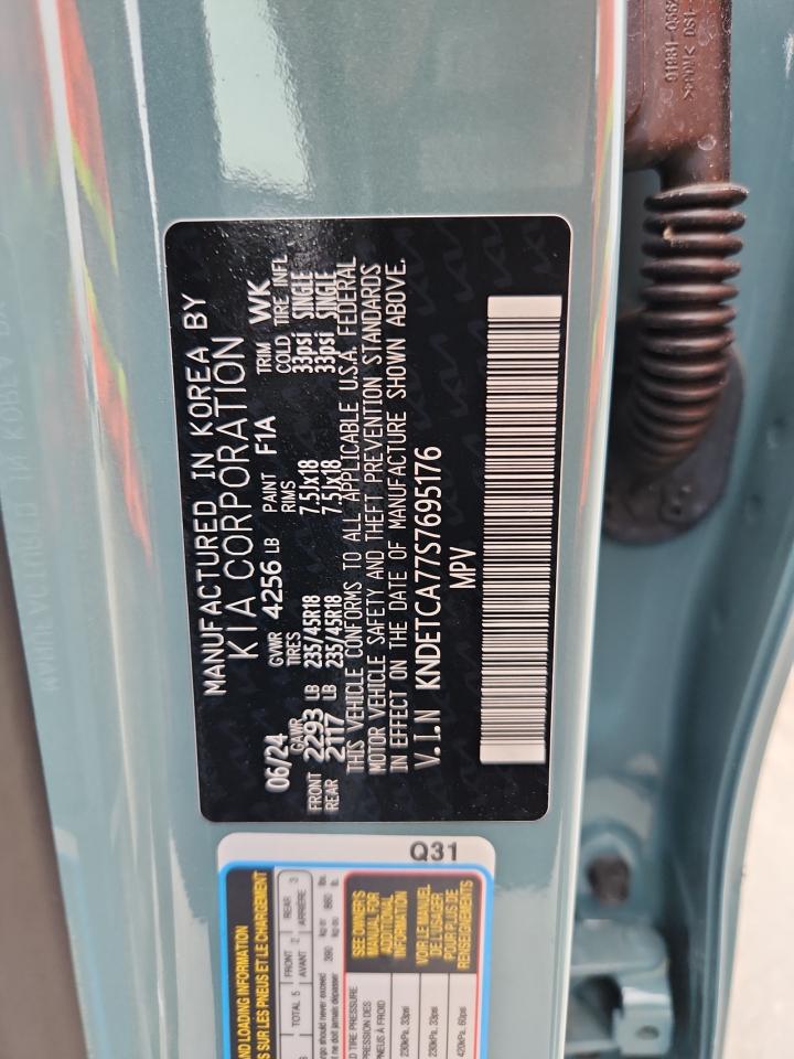 2025 Kia Seltos Sx VIN: KNDETCA77S7695176 Lot: 71066335