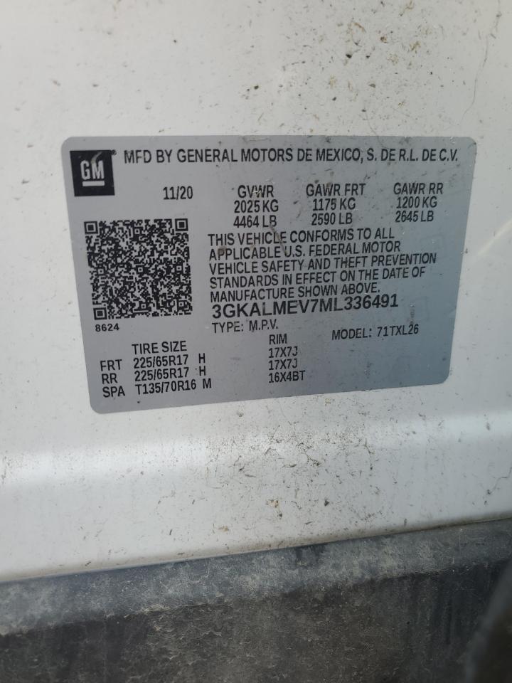 2021 GMC Terrain Sle VIN: 3GKALMEV7ML336491 Lot: 68333225