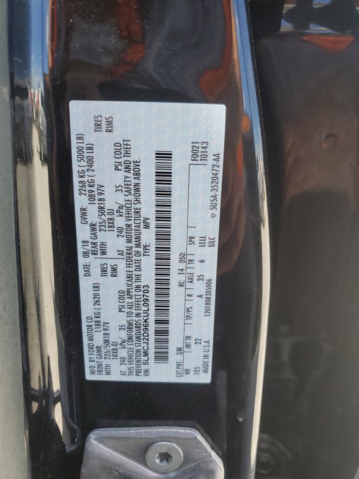 2019 Lincoln Mkc Select VIN: 5LMCJ2D96KUL09703 Lot: 70567005