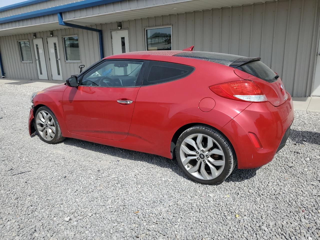 2014 Hyundai Veloster red coupe gas KMHTC6AD3EU214615 photo #3