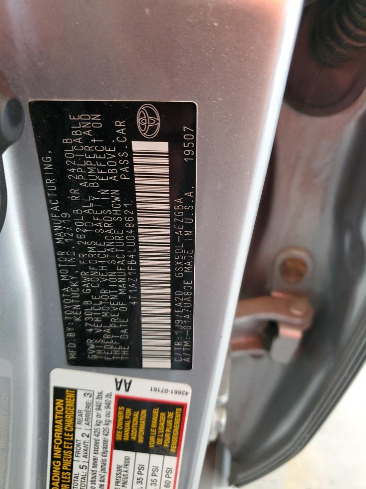 2020 Toyota Avalon Xle VIN: 4T1AZ1FB4LU048621 Lot: 69823255