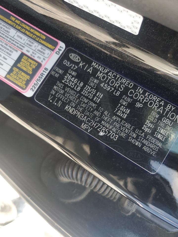 2017 Kia Sportage Ex VIN: KNDPN3AC2H7285703 Lot: 67108775