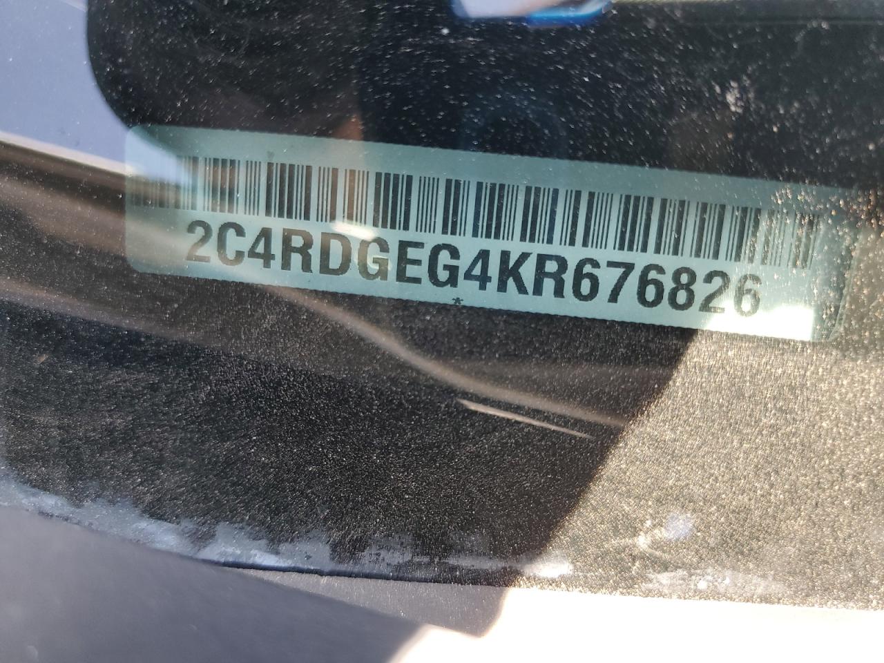 2019 Dodge Grand Caravan Gt VIN: 2C4RDGEG4KR676826 Lot: 69291445