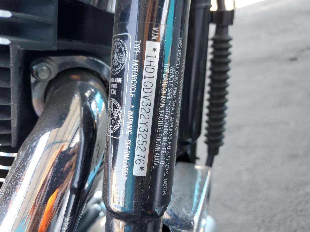 2002 Harley-Davidson Fxdl VIN: 1HD1GDV322Y325276 Lot: 67487665