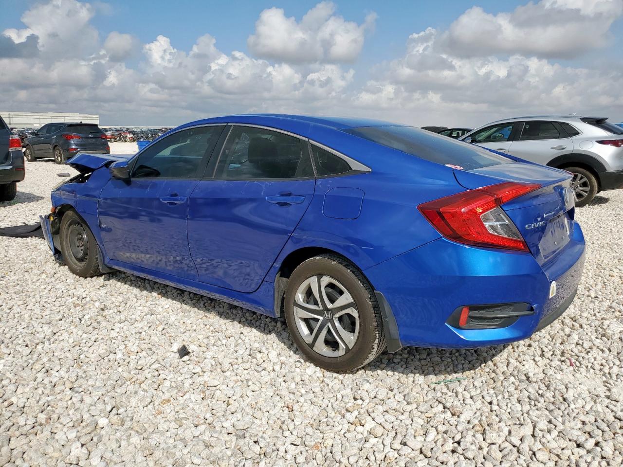 2017 Honda Civic Lx blue null gas 19XFC2F57HE072896 photo #3