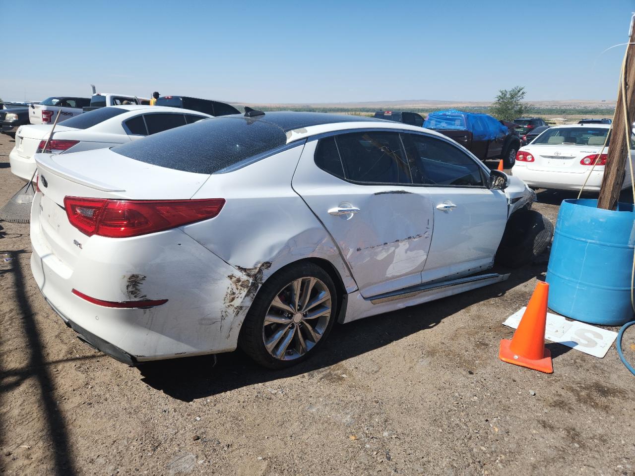 2014 Kia Optima Sx white sedan gas 5XXGR4A60EG349776 photo #4