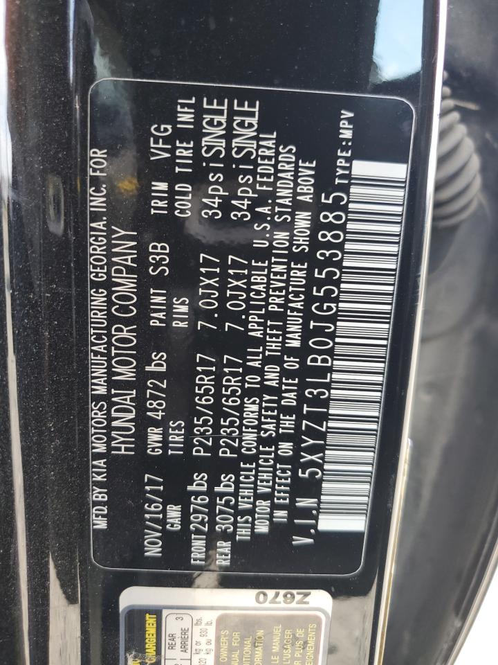 2018 Hyundai Santa Fe Sport VIN: 5XYZT3LB0JG553885 Lot: 70384675